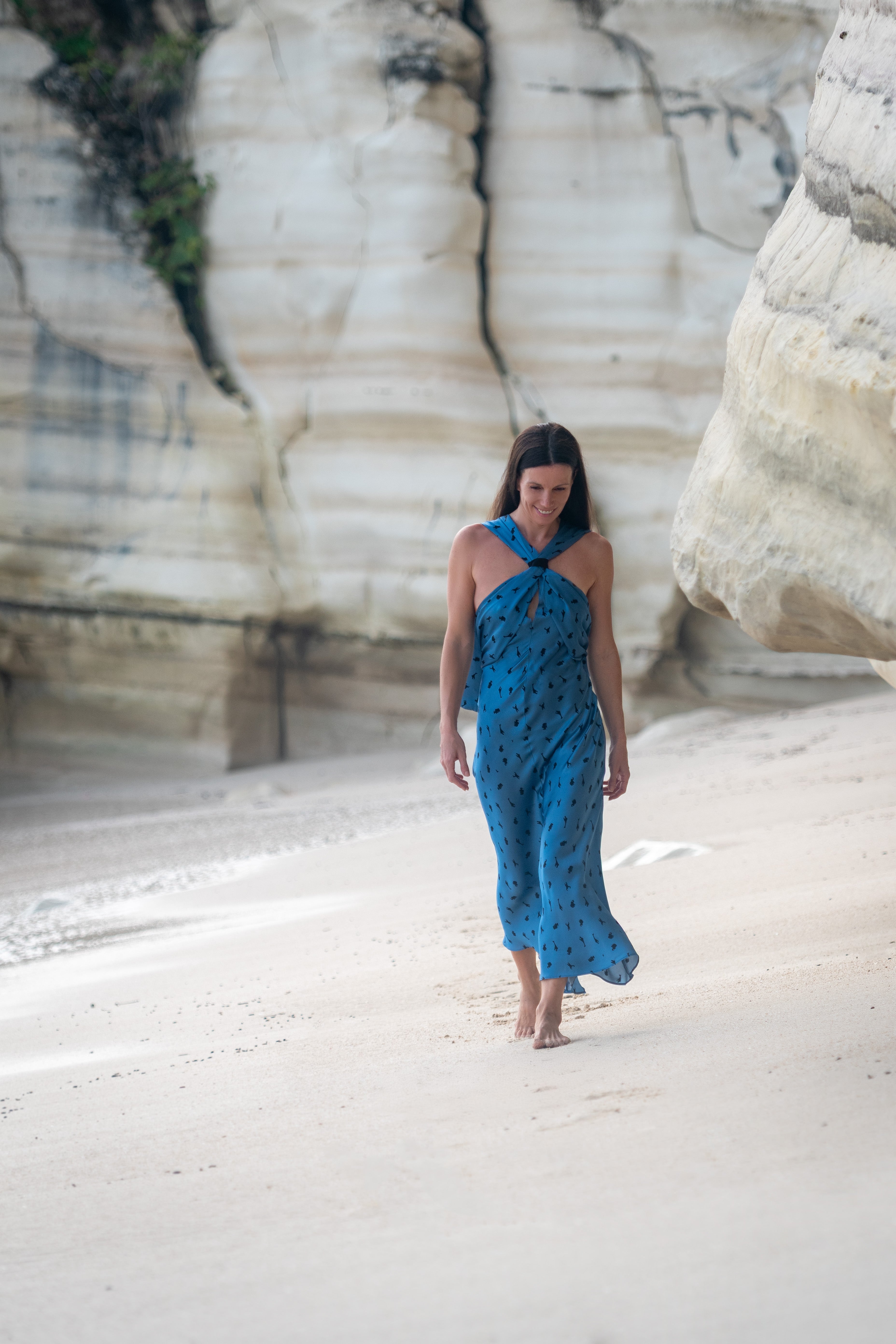 silk travel dress Sea Silk Women's Beach Travel Dress S / Rose Pink