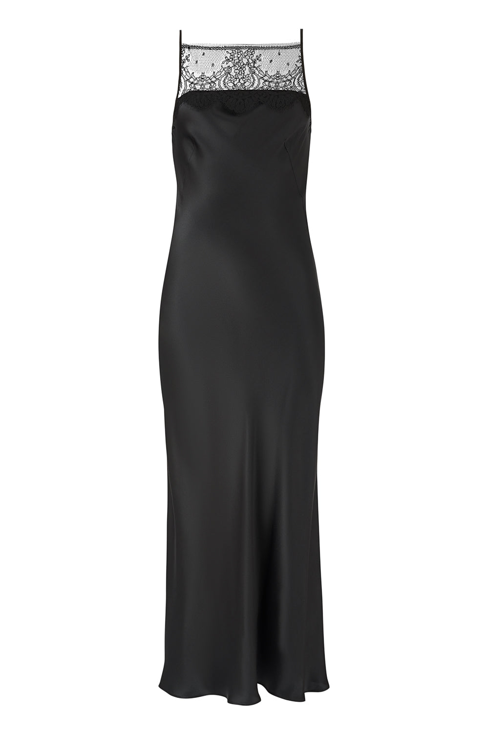 Mystic Love Silk Satin Slip Dress With Laces