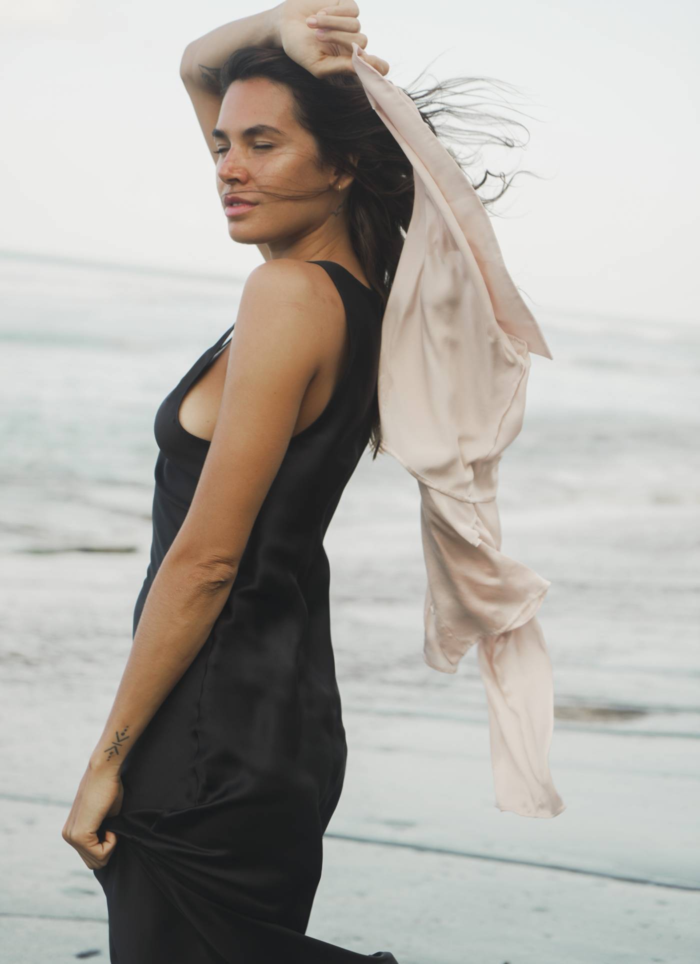 Silk Dress in Black silk&jam Silk Dress in Black silk&jam