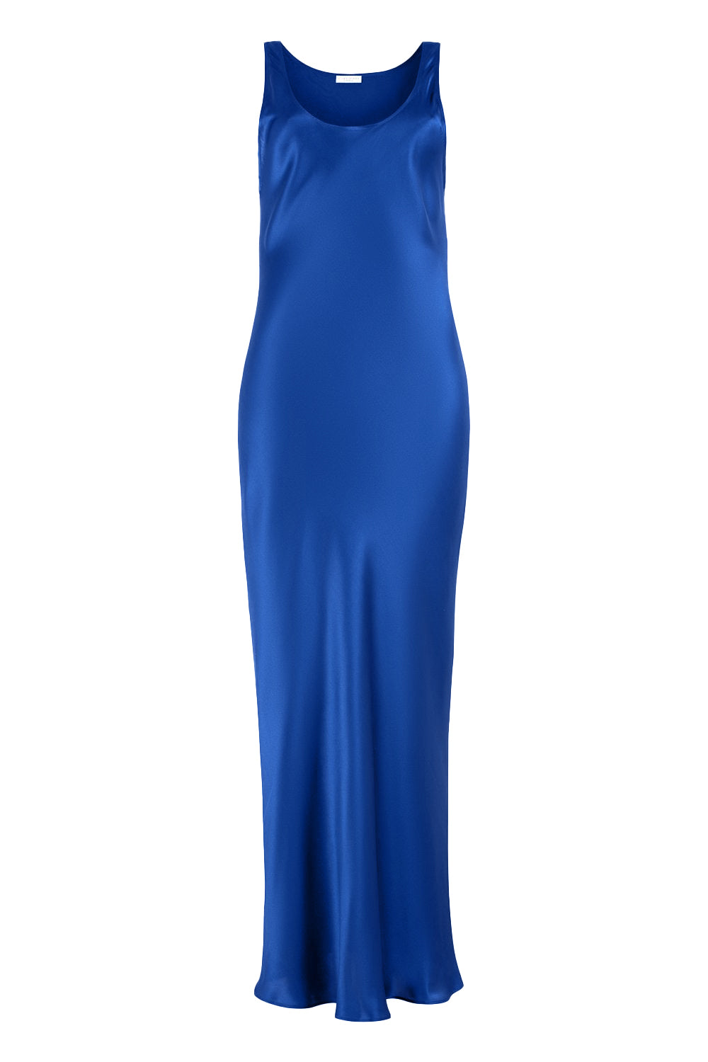 Silk Dress in Azure Blue