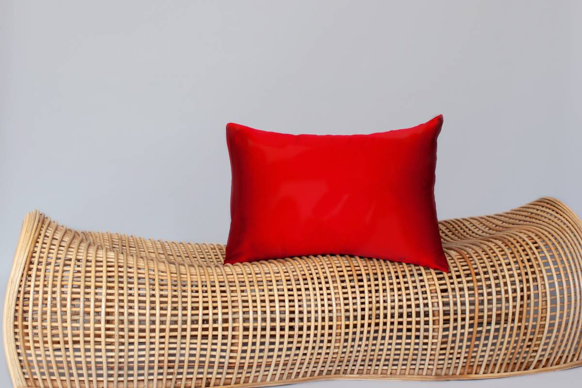 Silk Pillow Case in Red - silk&jam