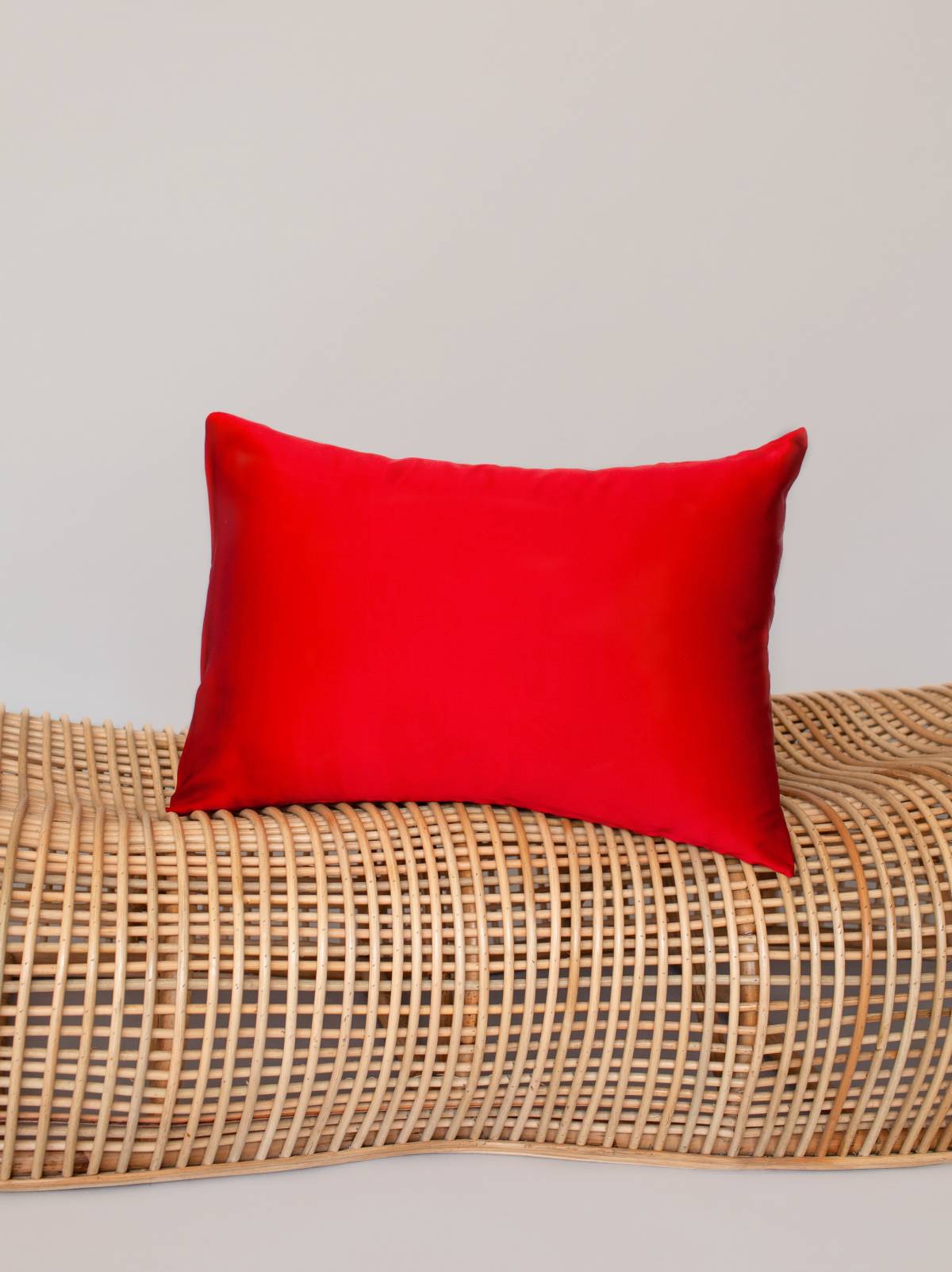 Silk Pillow Case in Red - silk&jam