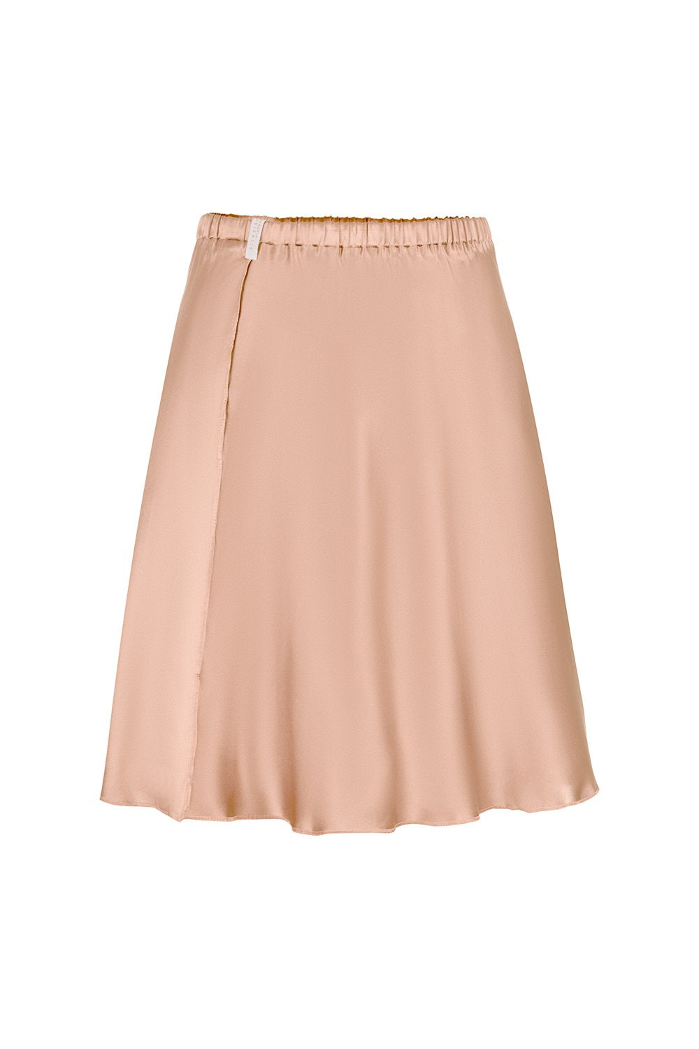 Short A-Line Silk Skirt in Mocha - silk&jam