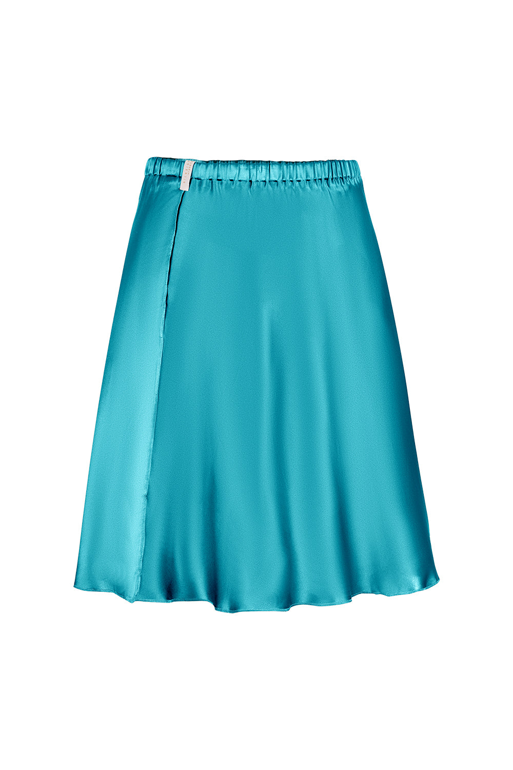 Short A-Line Silk Skirt in Ocean Blue - silk&jam