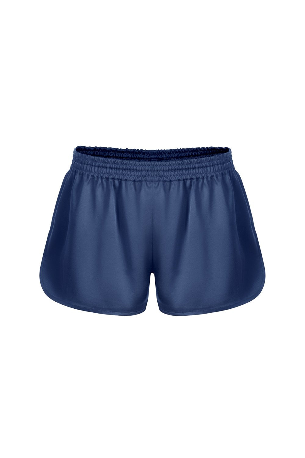 Silk Boxer Shorts in Navy Blue